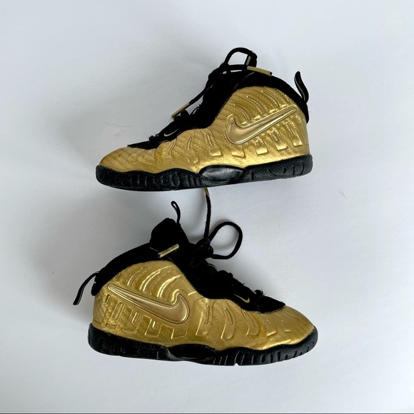 Nike Other - Nike Little Posite Pro TD metallic gold shoes